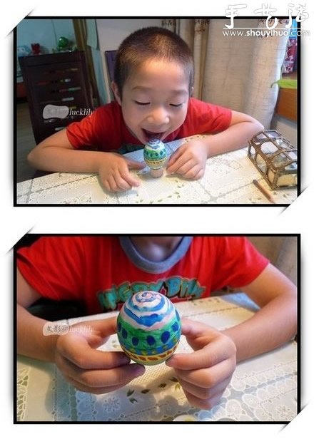 幼兒手工——雞蛋或鴨蛋繪制藝術(shù)彩蛋 -  itrip.net.cn