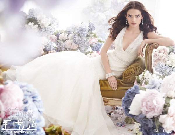 婚紗品牌Jim Hjelm Fall 2012婚紗禮服欣賞 -  itrip.net.cn