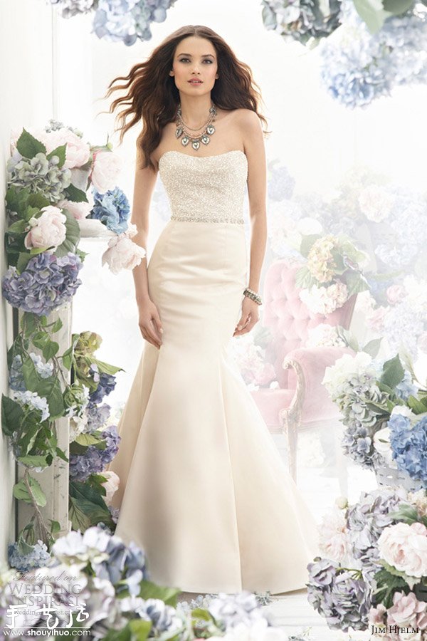 婚紗品牌Jim Hjelm Fall 2012婚紗禮服欣賞 -  itrip.net.cn