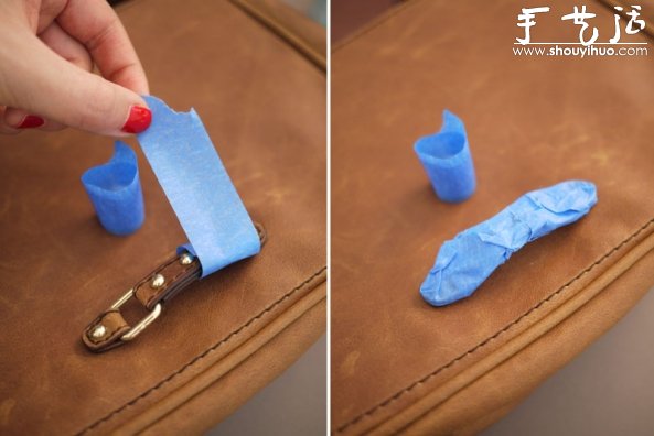 女士皮包舊物改造DIY蝶戀花圖案 -  itrip.net.cn
