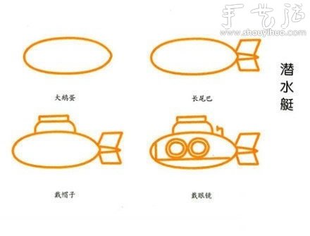 教孩子簡(jiǎn)筆畫各種交通工具（下） -  itrip.net.cn