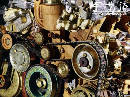 動物骨骼等奇怪材料DIY的“發(fā)動機” -  itrip.net.cn
