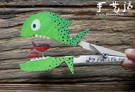 木夾子制作會動的小玩具 -  itrip.net.cn