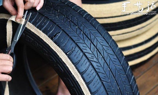 廢物利用：舊輪胎DIY個性沙發(fā) -  itrip.net.cn