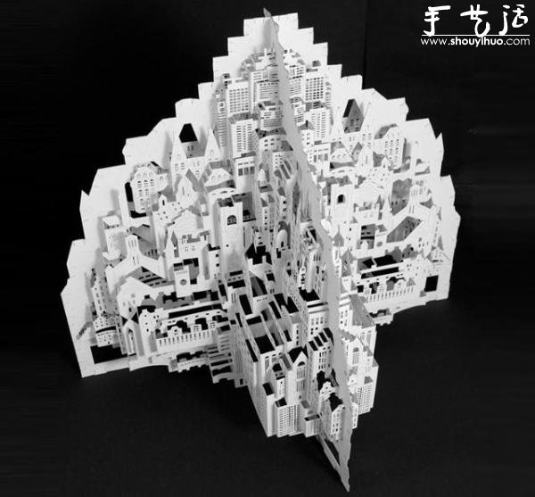 Ingrid Siliakus剪紙模型藝術作品 -  itrip.net.cn
