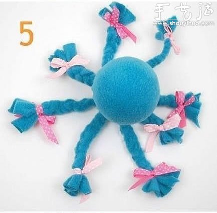 絨布手工制作章魚玩偶的教程 -  itrip.net.cn