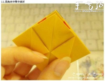 手工折紙可愛(ài)皮卡丘的教程 -  itrip.net.cn