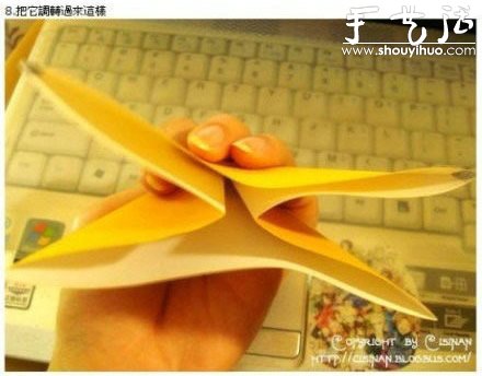 手工折紙可愛(ài)皮卡丘的教程 -  itrip.net.cn