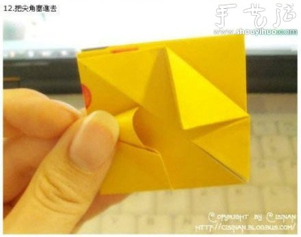 手工折紙可愛(ài)皮卡丘的教程 -  itrip.net.cn