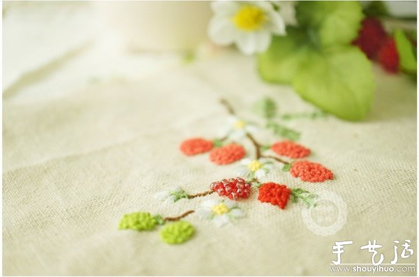覆盆子刺繡與珠繡DIY的唯美圖案 -  itrip.net.cn