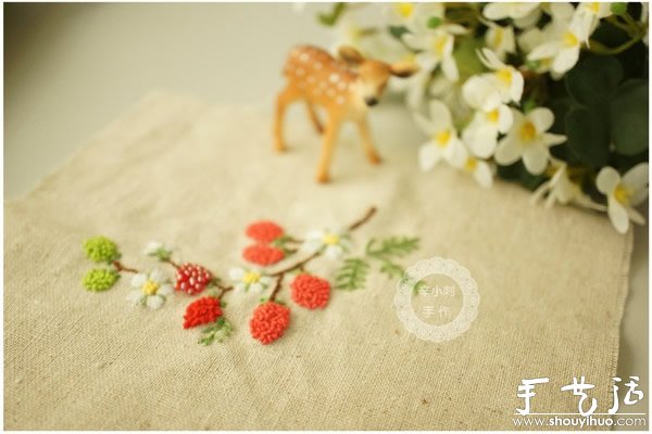覆盆子刺繡與珠繡DIY的唯美圖案 -  itrip.net.cn