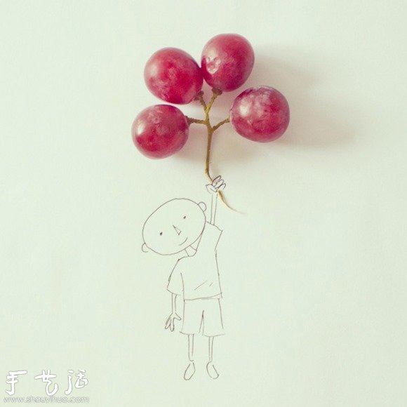 創(chuàng)意素描 DIY實物與插畫的互動趣味 -  itrip.net.cn