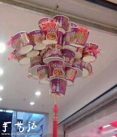 桶裝方便面的包裝盒DIY吊飾 -  itrip.net.cn