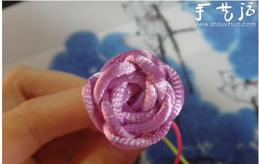 吉祥結(jié)玫瑰花手工制作 -  itrip.net.cn