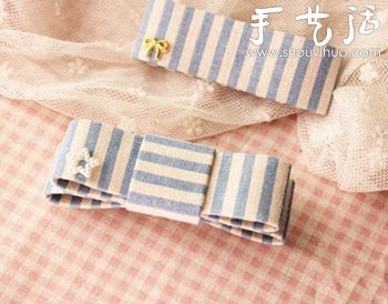 小清新的條紋發(fā)夾DIY -  itrip.net.cn