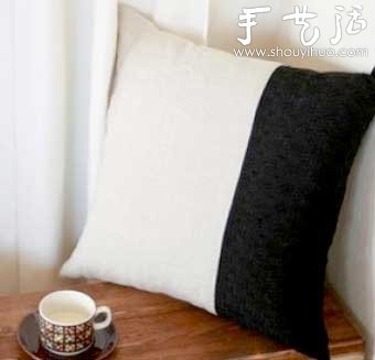 黑白風(fēng)格抱枕手工制作 -  itrip.net.cn