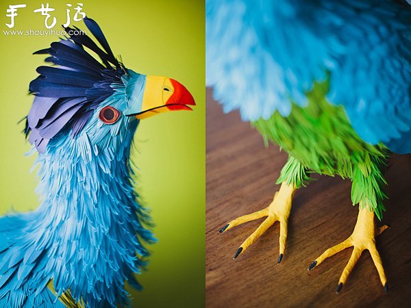 栩栩如生的鳥類紙藝作品 -  itrip.net.cn
