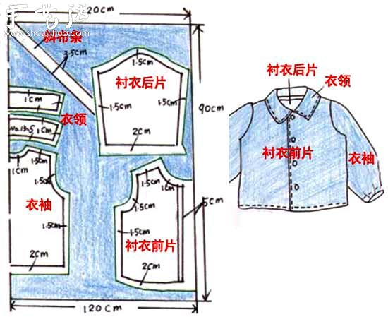 男孩襯衫的制作方法 手工DIY男孩襯衫 -  itrip.net.cn