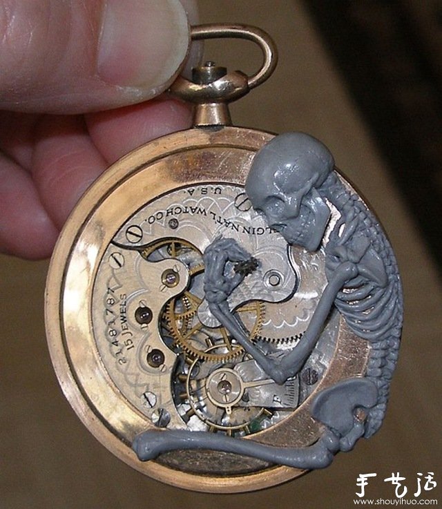 廢舊種表零件DIY的重金屬藝術(shù)品 -  itrip.net.cn