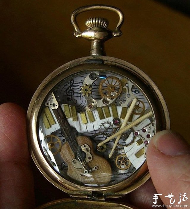 廢舊種表零件DIY的重金屬藝術(shù)品 -  itrip.net.cn
