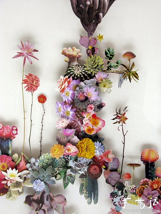 紙花和樹枝DIY的精美紙藝作品 -  itrip.net.cn