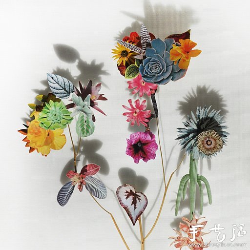 紙花和樹枝DIY的精美紙藝作品 -  itrip.net.cn
