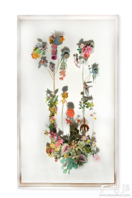 紙花和樹枝DIY的精美紙藝作品 -  itrip.net.cn