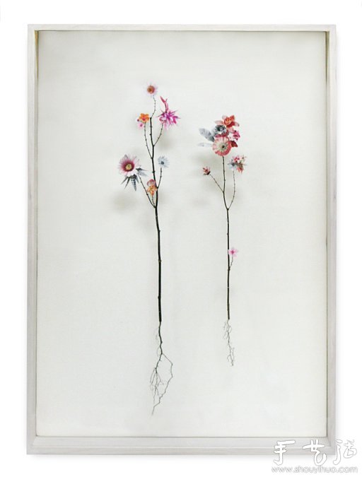 紙花和樹枝DIY的精美紙藝作品 -  itrip.net.cn