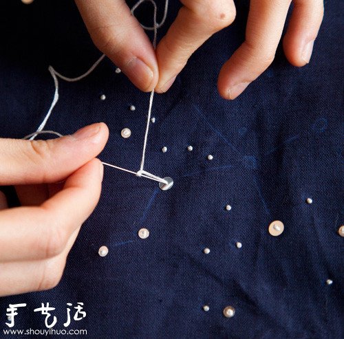 刺繡DIY星空桌墊/桌布的教程 -  itrip.net.cn