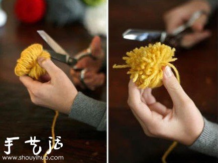 自制書簽 DIY制作可愛的毛線球書簽 -  itrip.net.cn