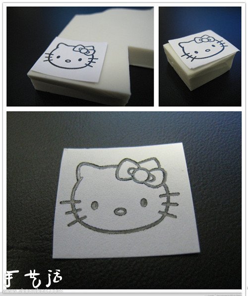 Hello Kitty橡皮章手工制作教程 -  itrip.net.cn