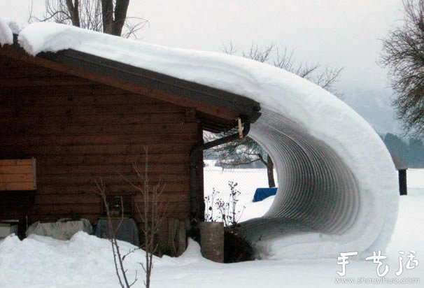 下雪奇觀，仿佛雪從屋頂上掉了下來~ -  itrip.net.cn
