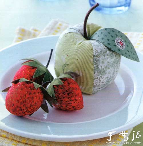 布藝家居飾品DIY 教你制作漂亮草莓和青蘋果 -  itrip.net.cn