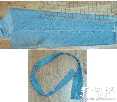 牛仔褲舊物改造 DIY牛仔手提包 -  itrip.net.cn