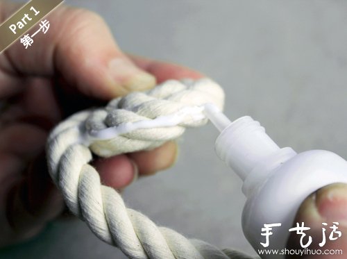 創(chuàng)意手工：編織繩手工DIY小清新花瓶 -  itrip.net.cn
