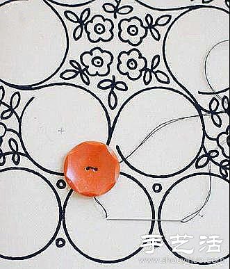 零碎布料+紐扣創(chuàng)意DIY裝飾畫 -  itrip.net.cn
