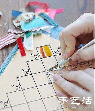 零碎布料+紐扣創(chuàng)意DIY裝飾畫 -  itrip.net.cn