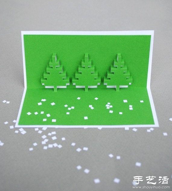 3D圣誕賀卡手工制作教程 -  itrip.net.cn