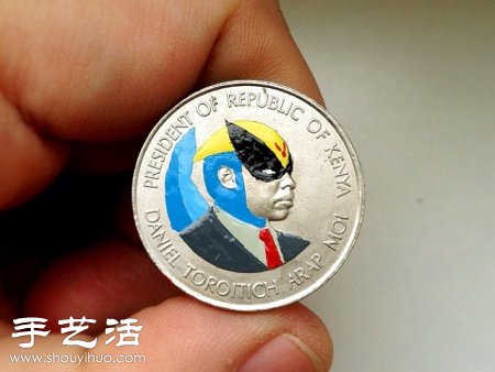 硬幣人物圖案的另類演繹 -  itrip.net.cn