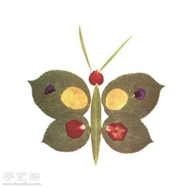 樹葉+創(chuàng)意 手工制作有趣的拼貼畫 -  itrip.net.cn