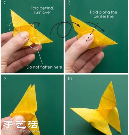 折紙蝴蝶的方法 蝴蝶折紙教程 -  itrip.net.cn