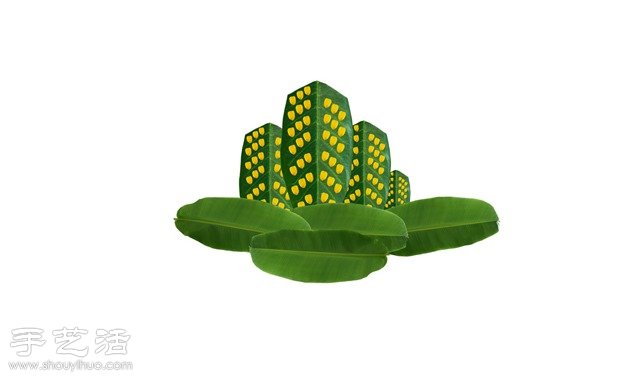 樹葉+創(chuàng)意 DIY精美逼真拼貼畫 -  itrip.net.cn