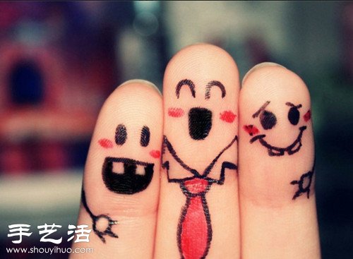 手指+簡(jiǎn)筆畫(huà) DIY另類惡搞“愛(ài)相隨” -  itrip.net.cn