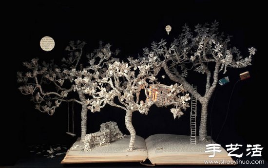 廢舊書本DIY創(chuàng)作驚人紙模作品 -  itrip.net.cn