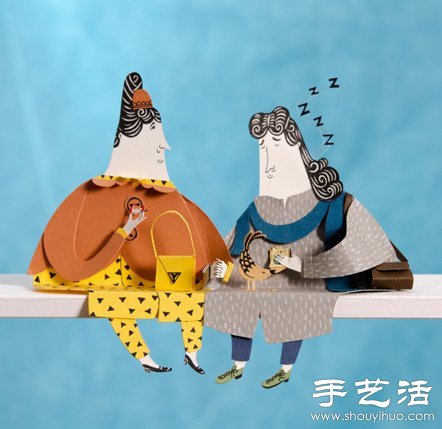 趣味紙雕——詼諧福態(tài)的小紙人 -  itrip.net.cn