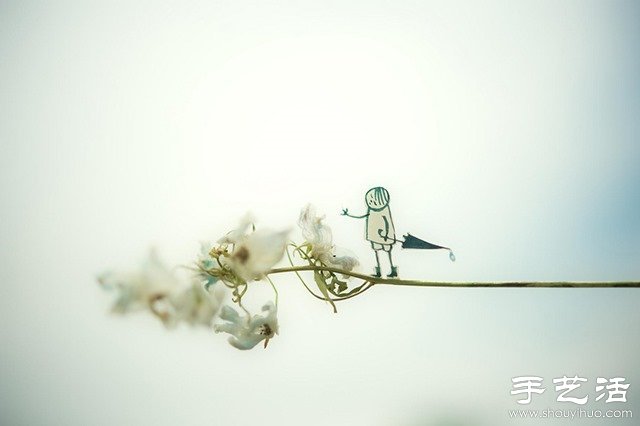 DIY剪紙小人創(chuàng)意攝影 追尋逝去的自由與快樂 -  itrip.net.cn