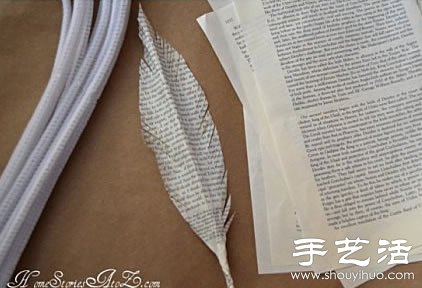 紙張/不織布+鐵絲 手工制作浪漫羽毛 -  itrip.net.cn
