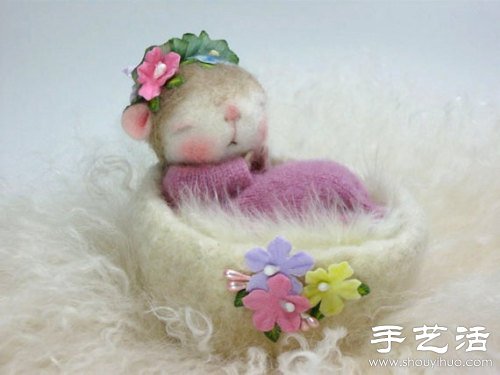 羊毛氈手工制作超萌小老鼠 -  itrip.net.cn