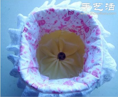 油桶+棉花+棉布 廢物利用手工制作收納筐 -  itrip.net.cn