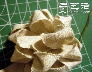 布條+卡紙 手工制作森系布藝花朵 -  itrip.net.cn